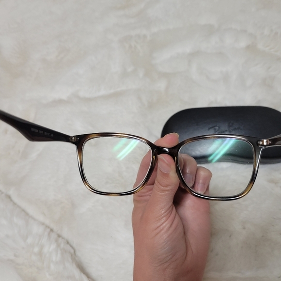 Ray Ban Eyeglasses Frames RB7066 OPTICS Polished Havana Tortoiseshell  Brown - Picture 8 of 11